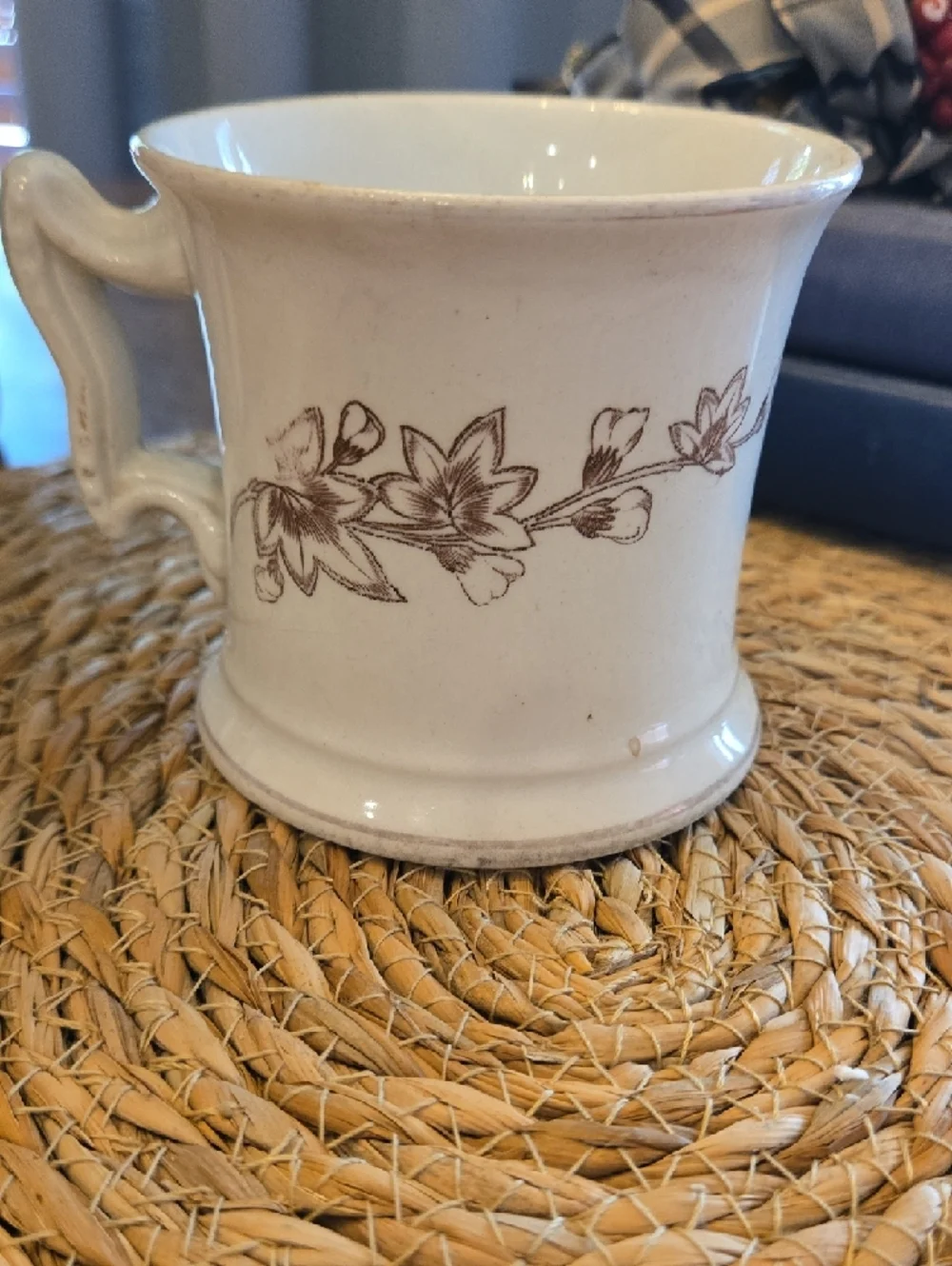 Antique Ironstone Shaving Mug
